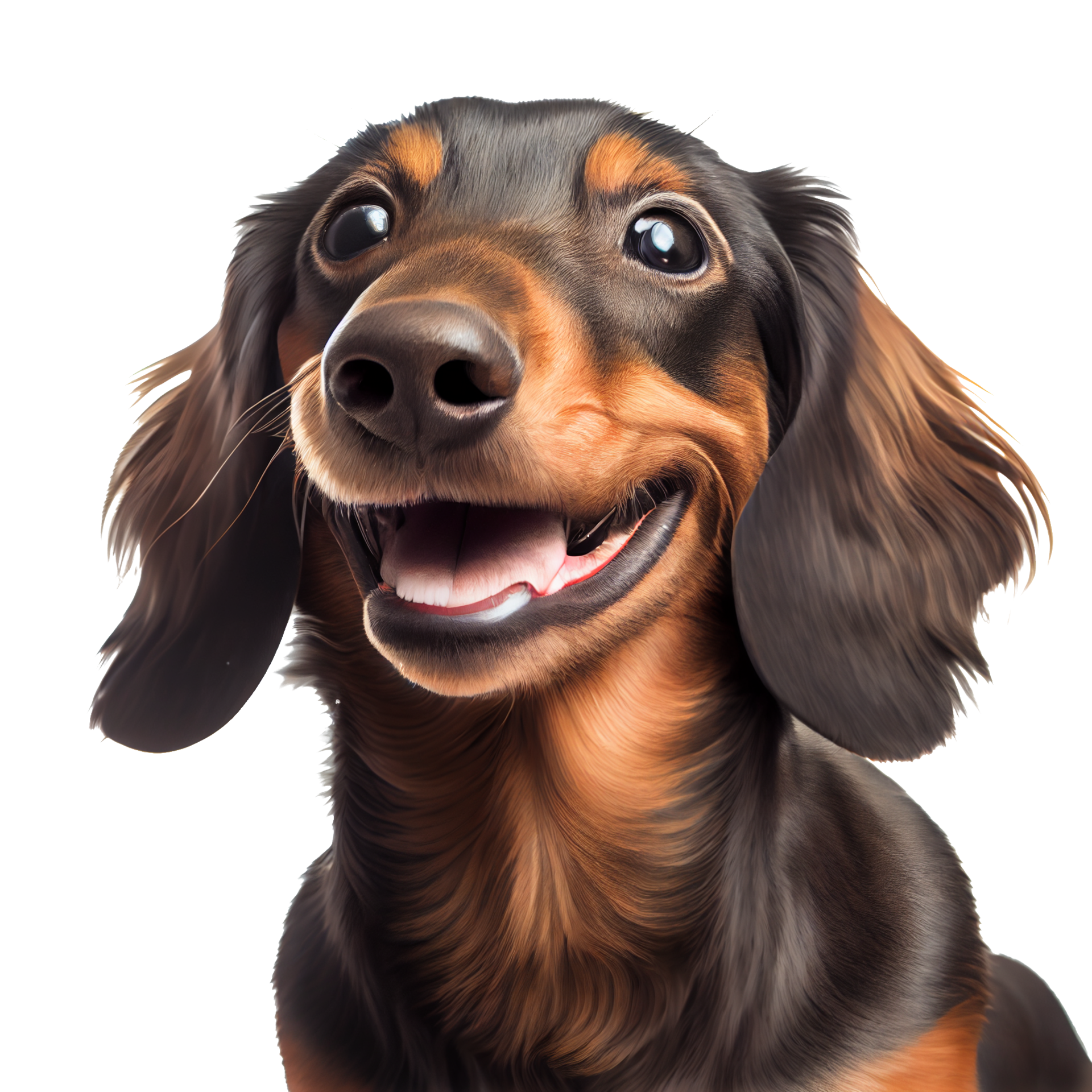 cute-and-happy-dog-on-a-transparent-background-ai-gen-png